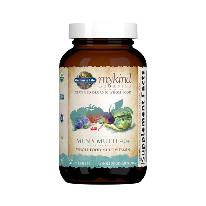 Garden of Life Mykind Organics Men's 40+ Multi 60's