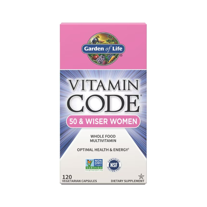 Garden of Life Vitamin Code 50 & Wiser Women's Multi, 120 Capsules