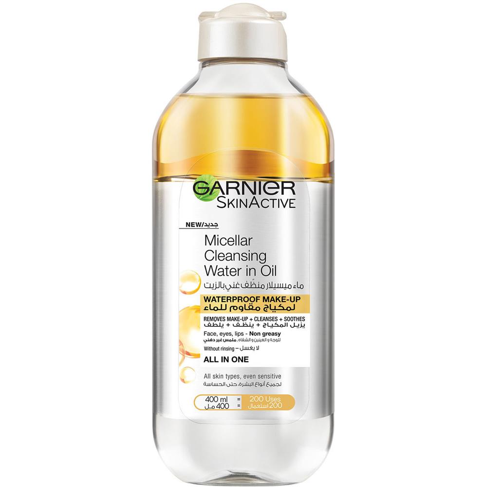 Garnier SkinActive Micellar Cleansing Water in Oil, Removes Waterproof Makeup, 400ml