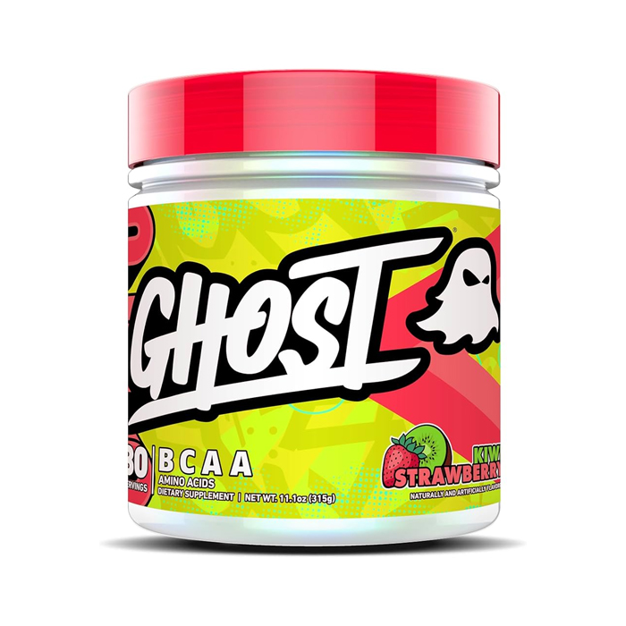 Ghost BCAA Amino Acids, Muscle Recovery and Endurance, Kiwi Strawberry - 30 Servings