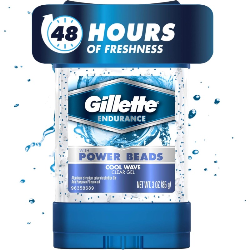 Gillette Anti Perspirant Stick Clear Gel Power Beads 75ml