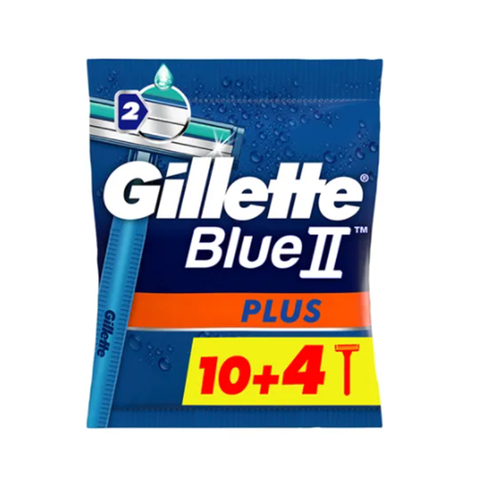 Gillette Blue II Plus Disposable Razor 10+4