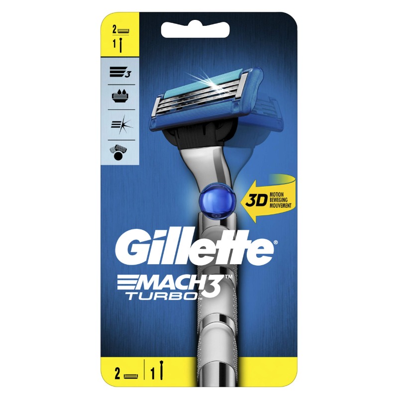Gillette Mach3 Turbo Razor 2up