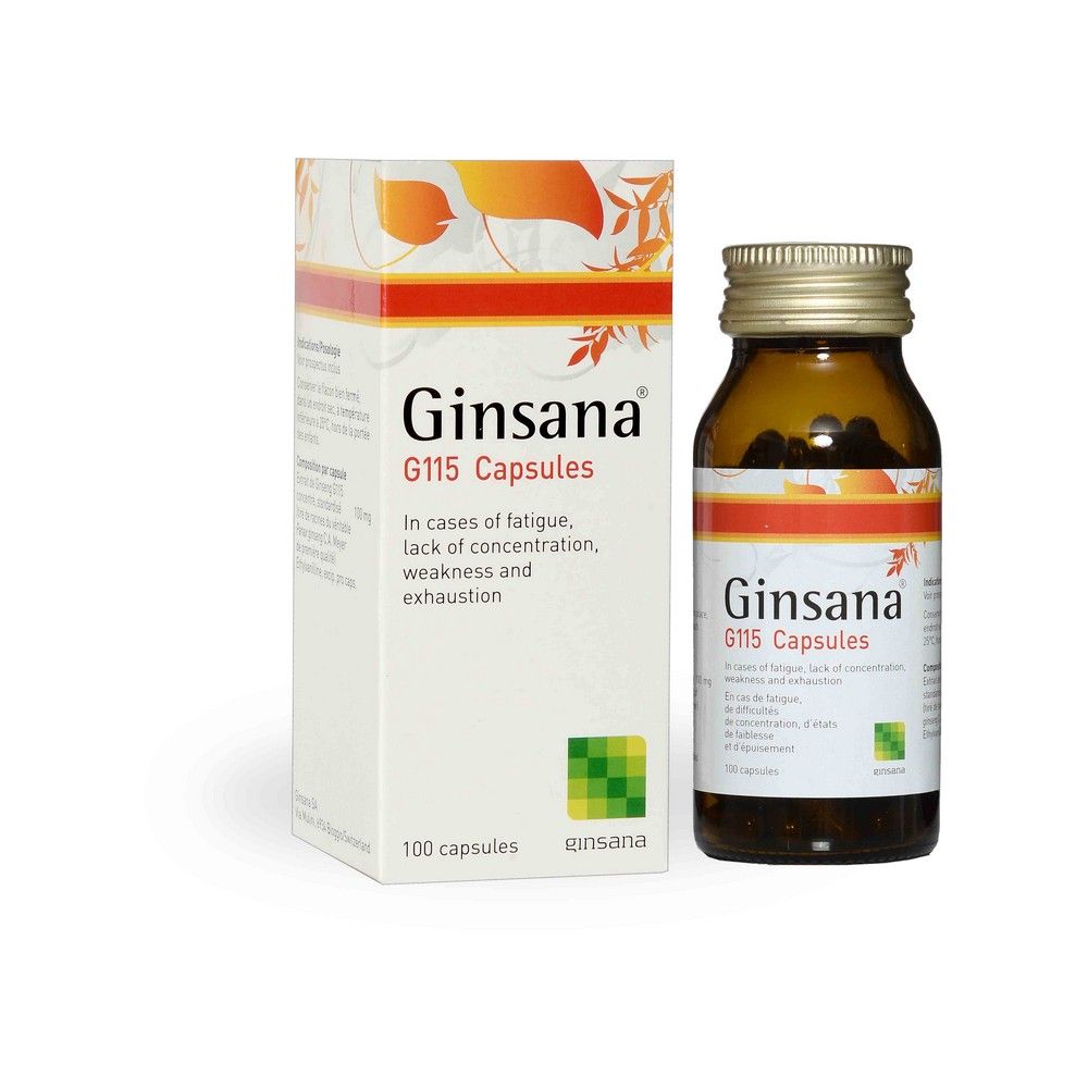 Ginsana Capsules Soft Gelatin 100 S Bottle