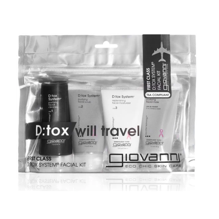 Giovanni D Tox System First Class facial Care Travel Kit