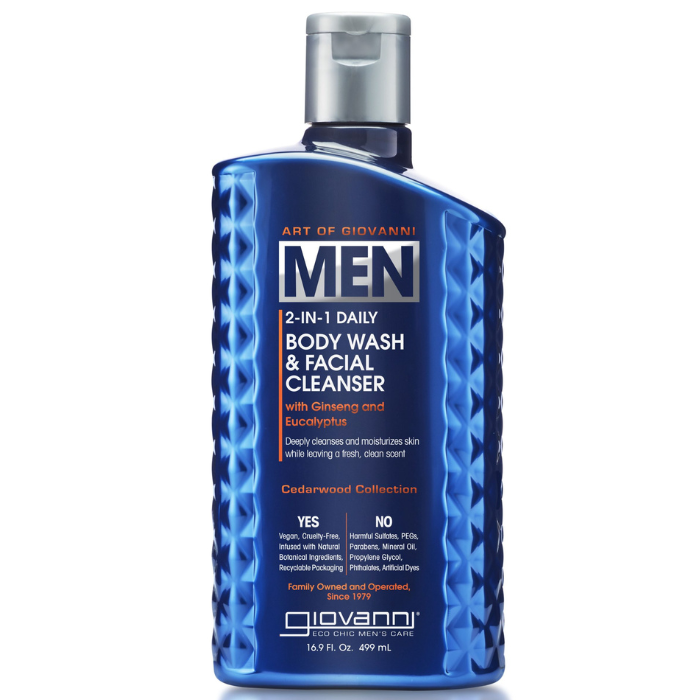 Giovanni Men 2 In 1 Body Wash & Facial Cleanser 499ml