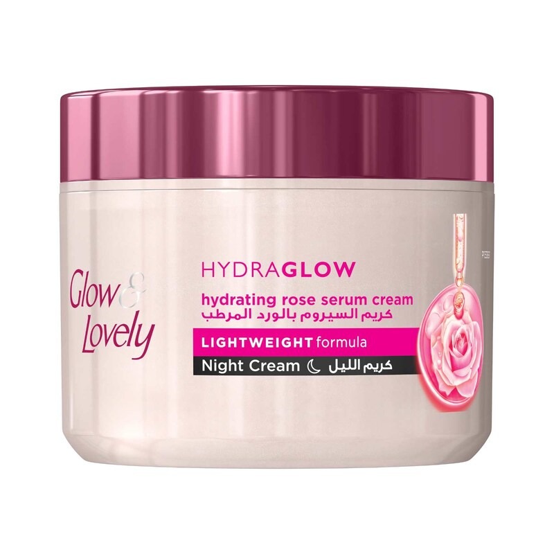 Glow & Lovely Hydraglow Hydrating Rose Serum Night Cream 50g