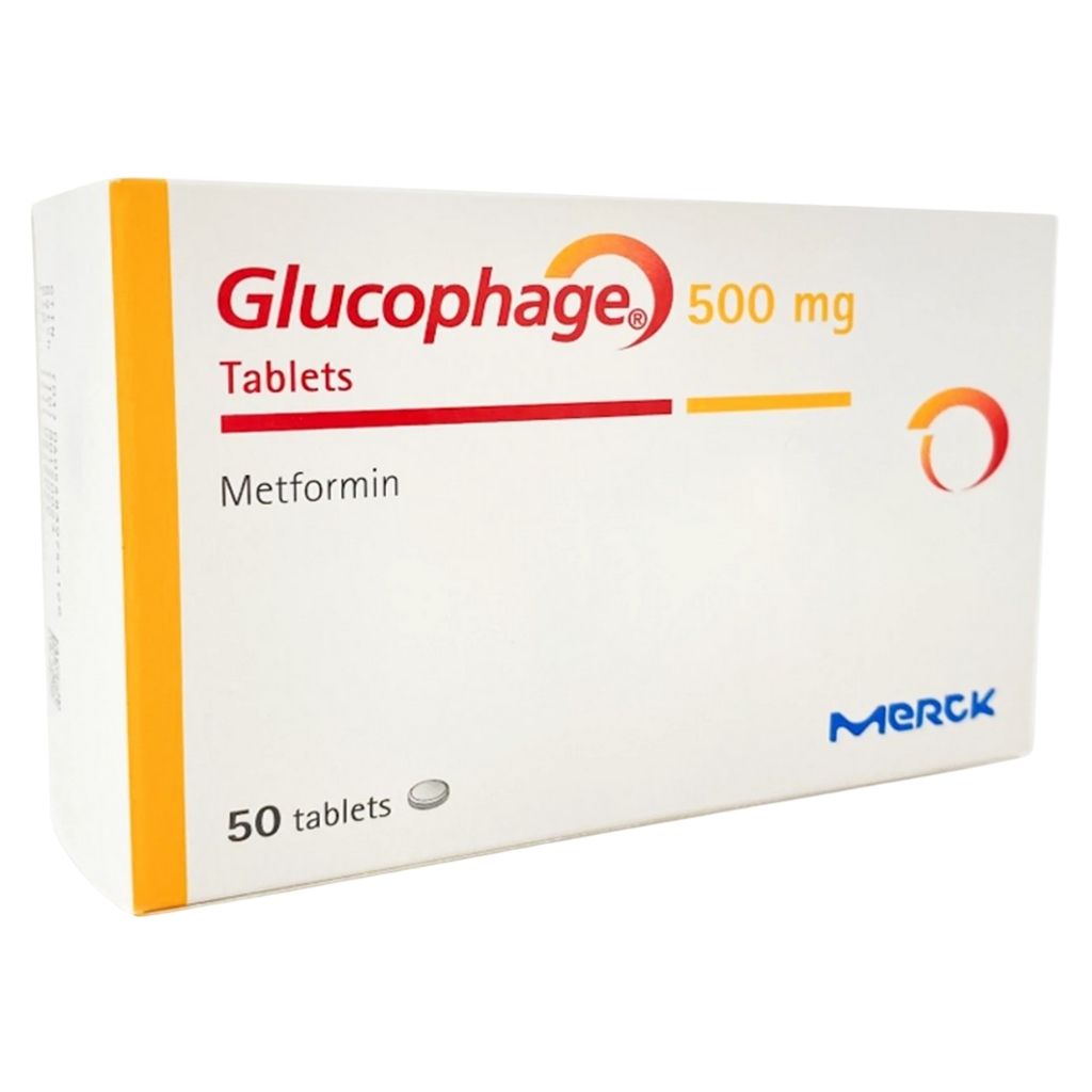 Glucophage 500mg, 50 Tablets