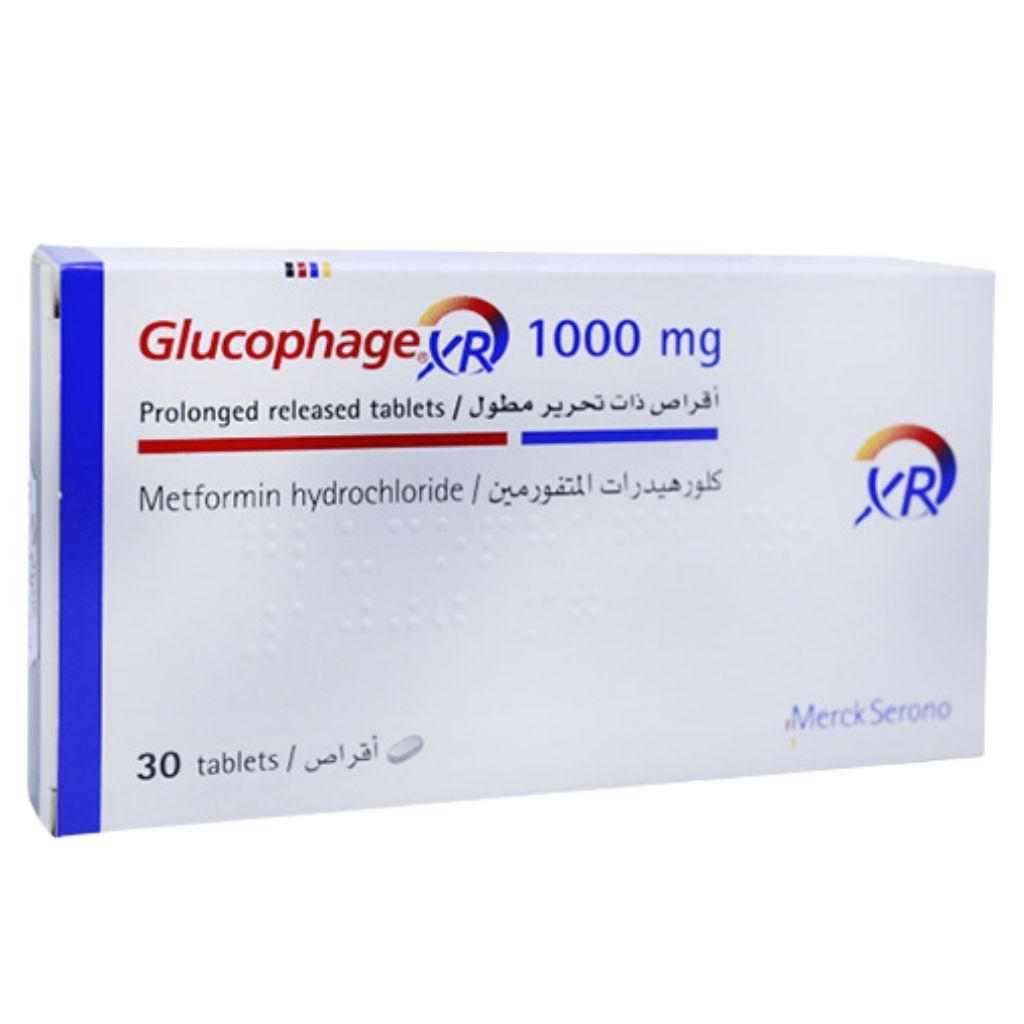 Glucophage XR 1000mg 30's Tablets