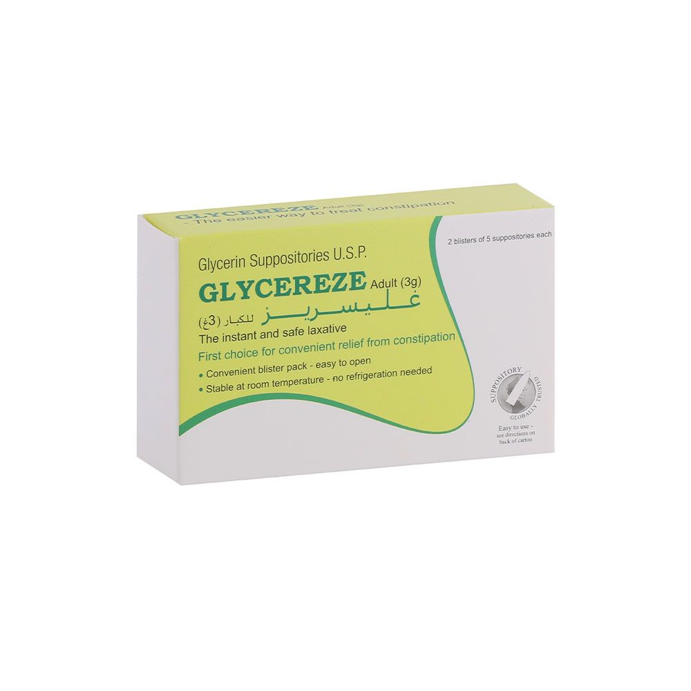Glycereze Adult 3g 10's Suppositories