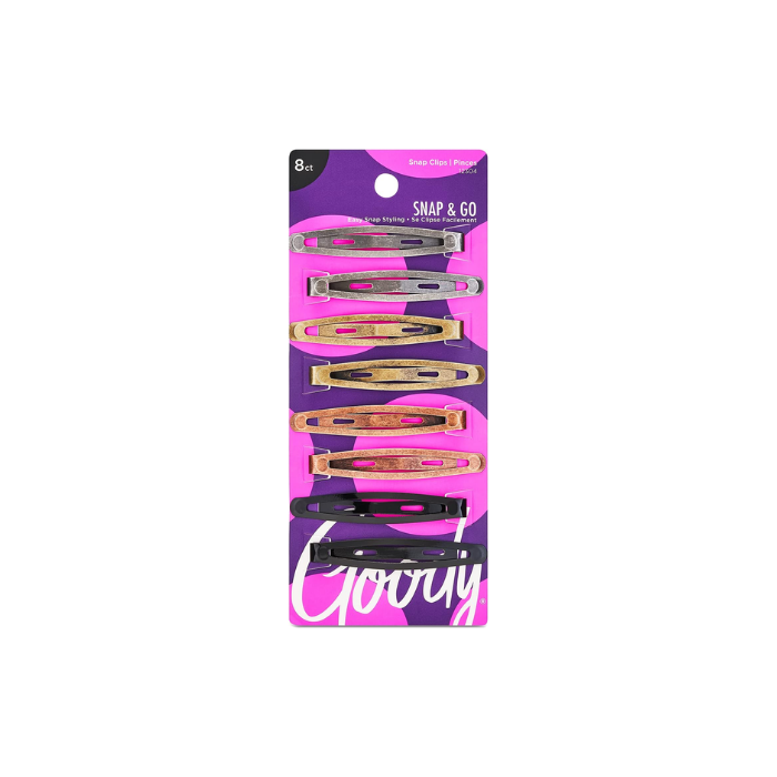 Goody Women Classics Oval Metal Contour Clip 8 Count