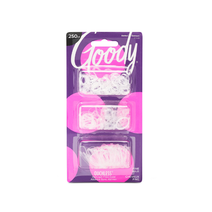 Goody Women Ouchless Multi Clear Polyband Elastics 250's