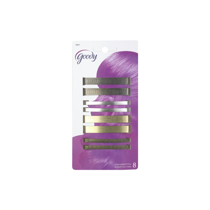 Goody Women's Classic 2 3/8" Metal Barretes 8's