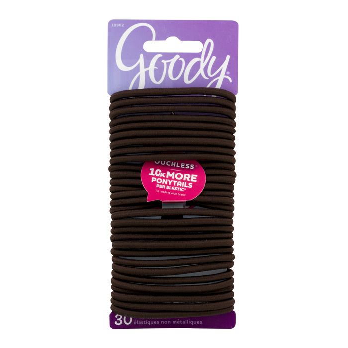 Goody Women's Ouchless Braided Elastics Brown 30's