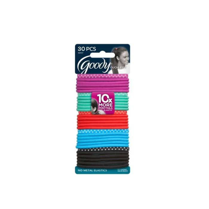 Goody Women's Ouchless Elastics Brights Dots 30's