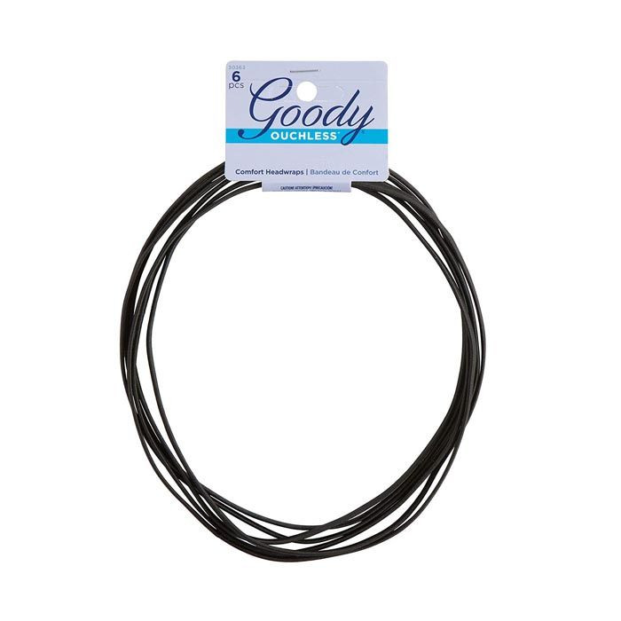 غطاء رأس قودي النسائي الرقيق بلا لون أسود 6 عدد