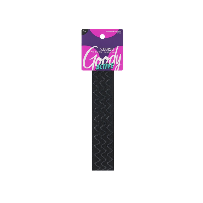 Goody Women Slide Proof Triple Wave Head Wrap Black