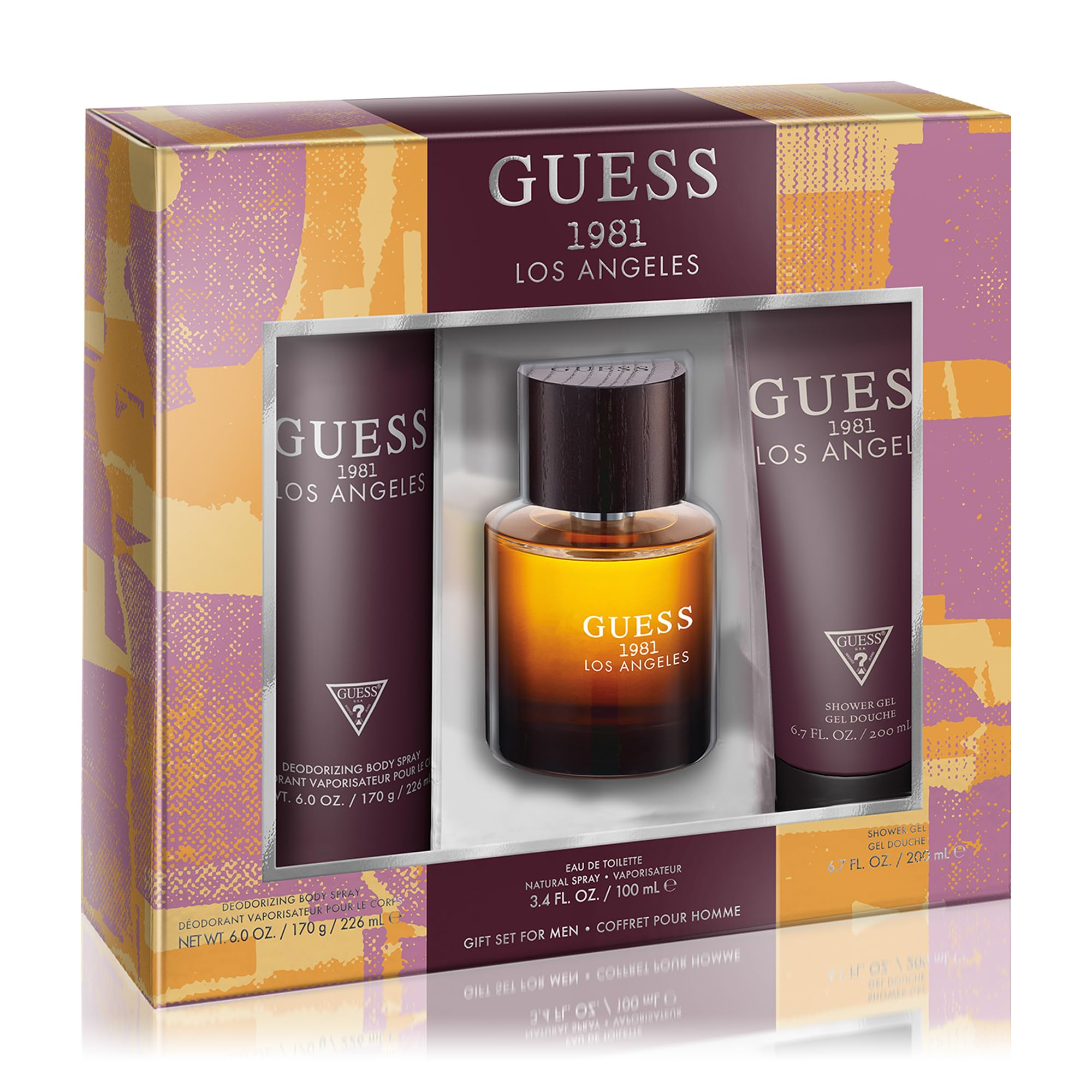 Guess 1981 EDT 100ml + Shower Gel + Body Spray, Gift Set for Men