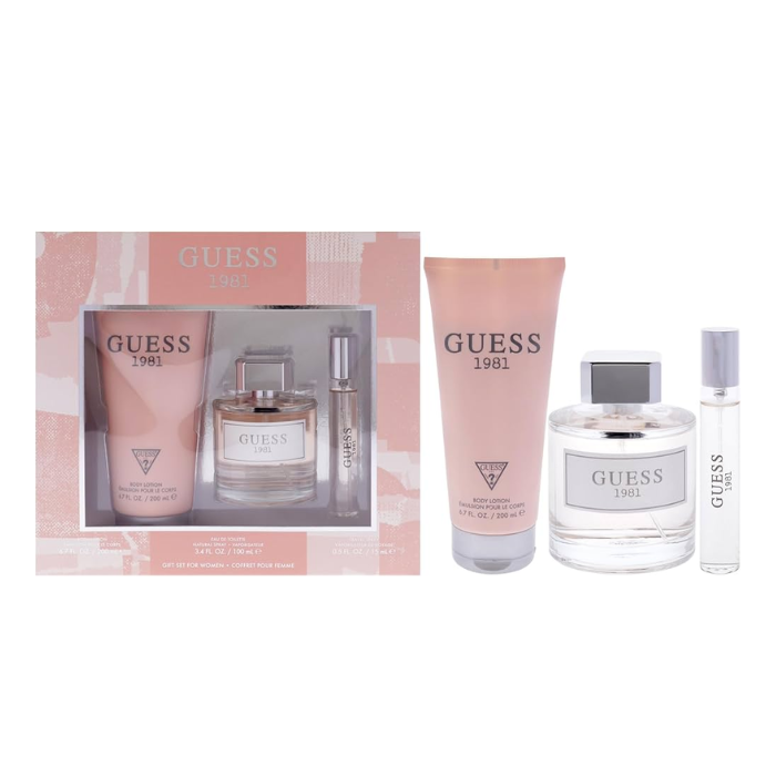 Guess 1981 Los Angeles For Women Eau de Toilette 100ml + 15ml + Body Lotion 200ml Gift Set