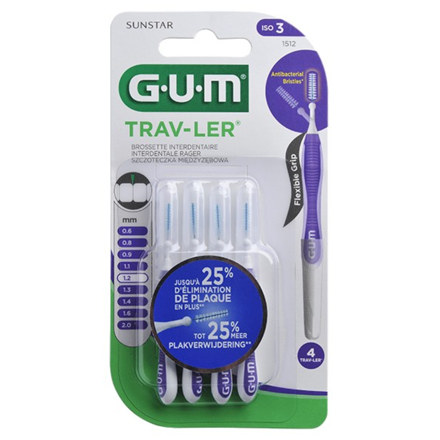 Gum Proxa Traveler Interdent 1.2mm- 512m6
