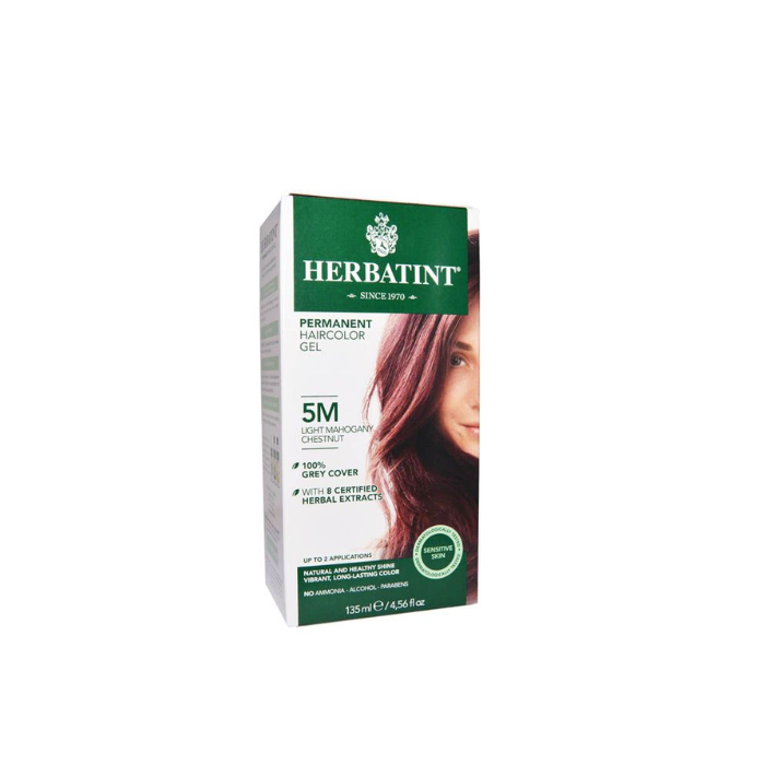 Herbatint Herbal Haircolor Gel 5M Light Mahogany Chestnut