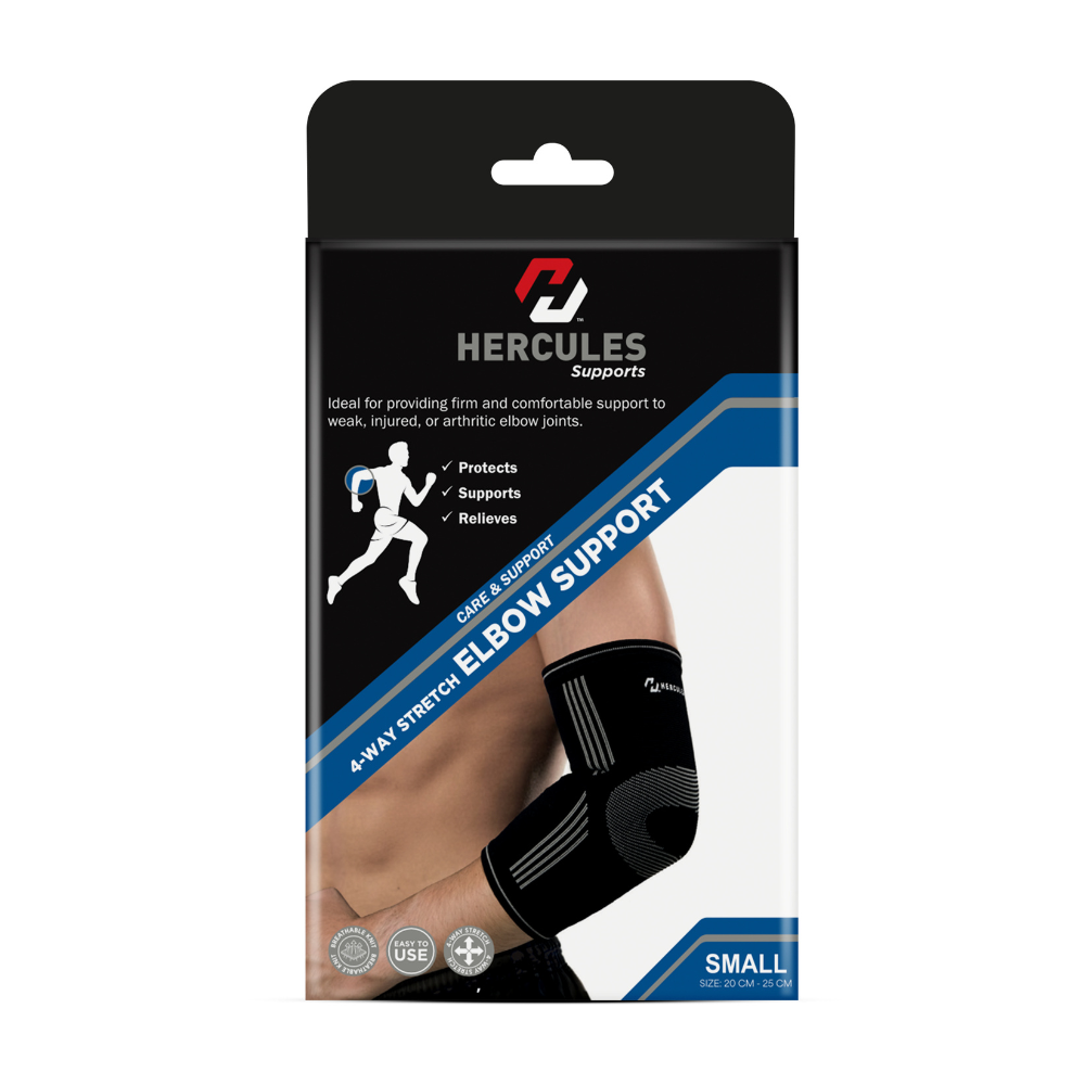 Hercules 4-Way Stretch Elbow Support Small 20-25CM