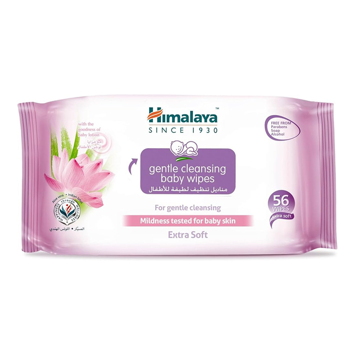 Himalaya Gentle Cleansing Baby Wipes 56s