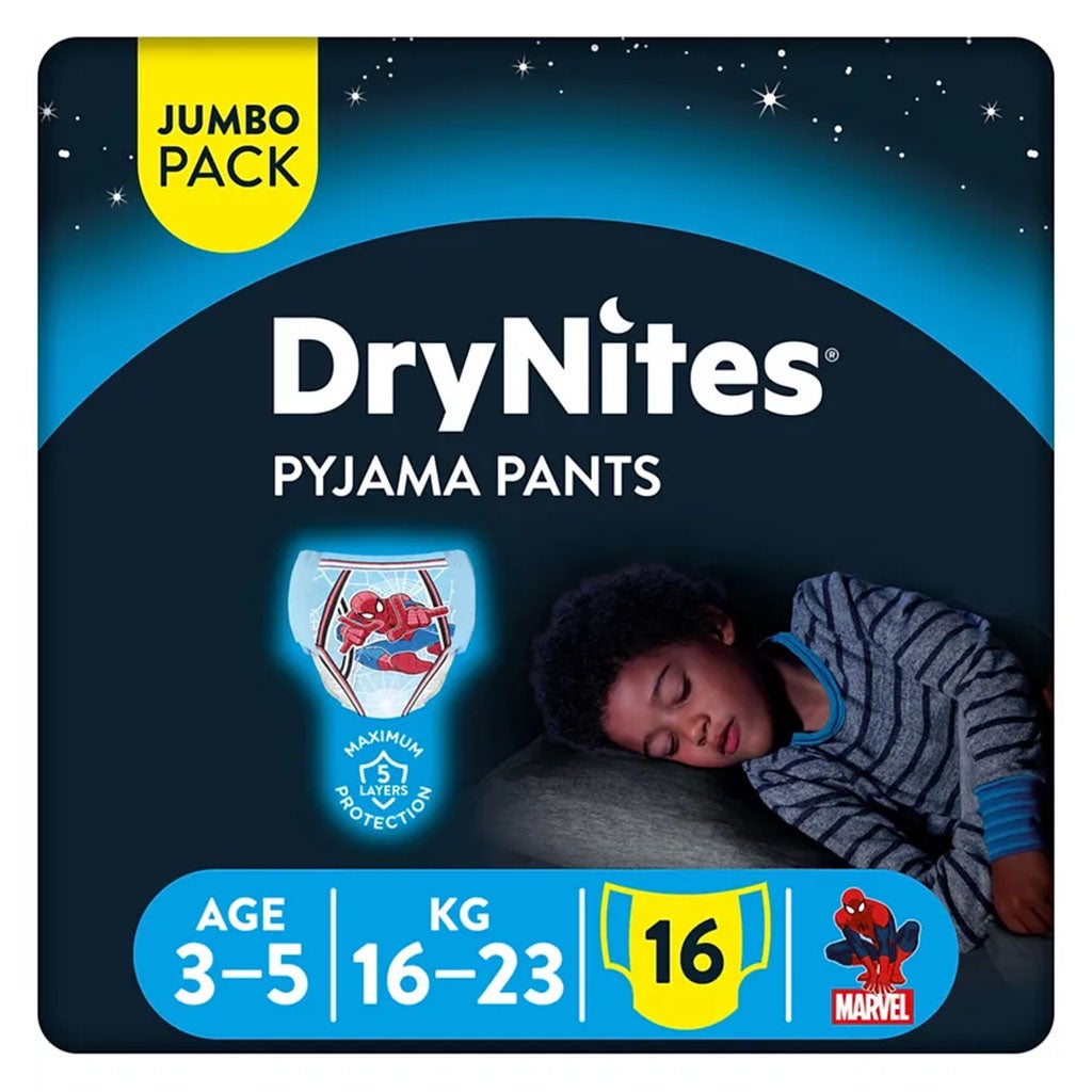 Huggies Drynites Pyjama Boy Pants 3-5Years 16's
