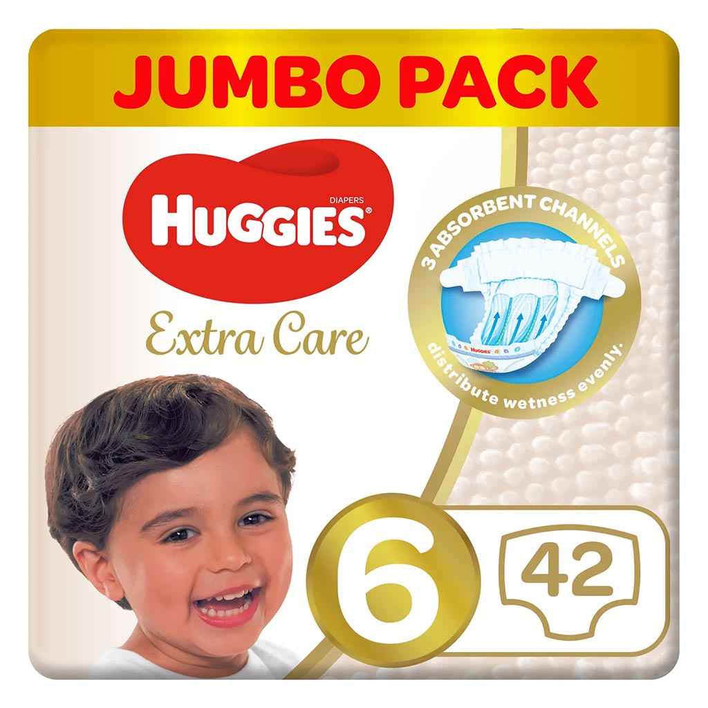 Huggies Extra Care Jumbo Pack Size 6 42s