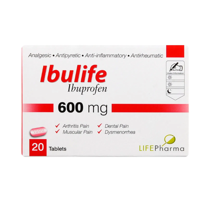 Ibulife 600mg Tablet 20's (10's Blister X 2)