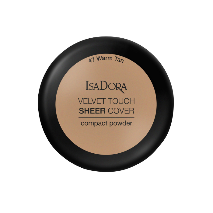 Isadora Velvet Touch Sheer Cover Compact Powder 47-Warm Tan
