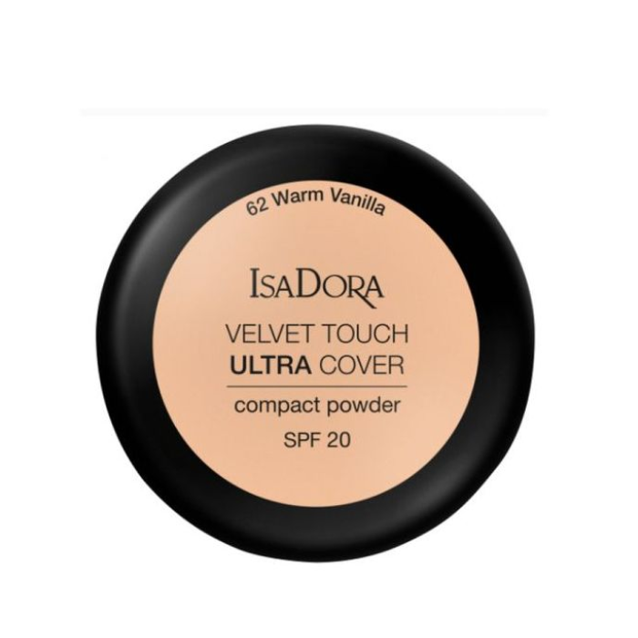 Isadora Velvet Touch Ultra Cover Compact Powder SPF20 62-Warm vanilla