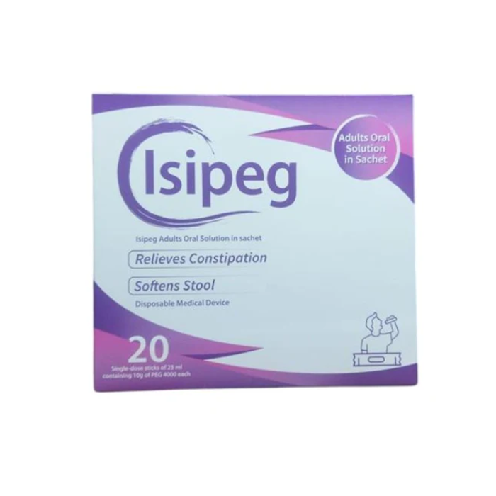 Isipeg Adults Oral Solution 25ml Sachets, 20 Single-Dose Sticks