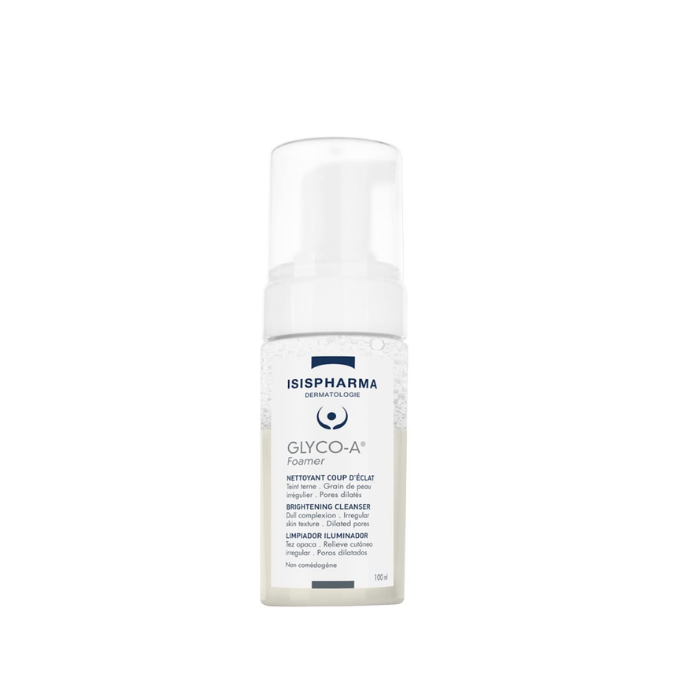 Isis Glyco-A Foamer Brightening Exfoliating Cleanser, Glycolic Acid for Radiant, Smooth Skin, 100ml