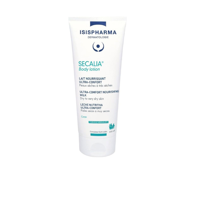 Isis Secalia Body Lotion, Soothing, Hydrating, and Barrier Repair for Dry and Sensitive Skin, 200ml