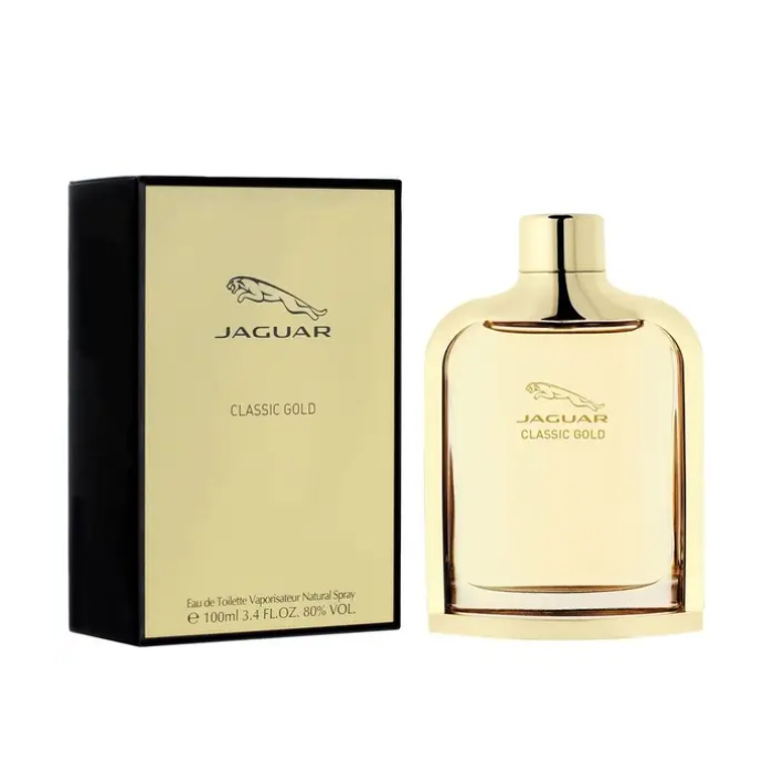 Jaguar Classic Gold Eau de Toilette Spray for Men, Bold & Sophisticated Masculine Fragrance 100ml