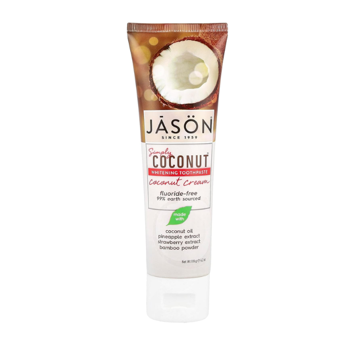 Jason Simply Coconut Whitening Toothpaste coconut Cream 4.2 Oz