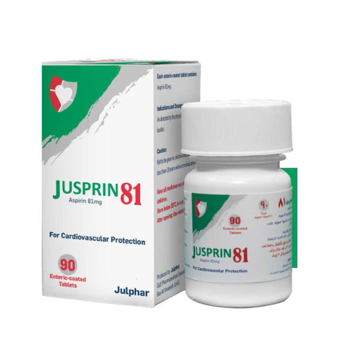 Jusprin 81MG Tab 90s