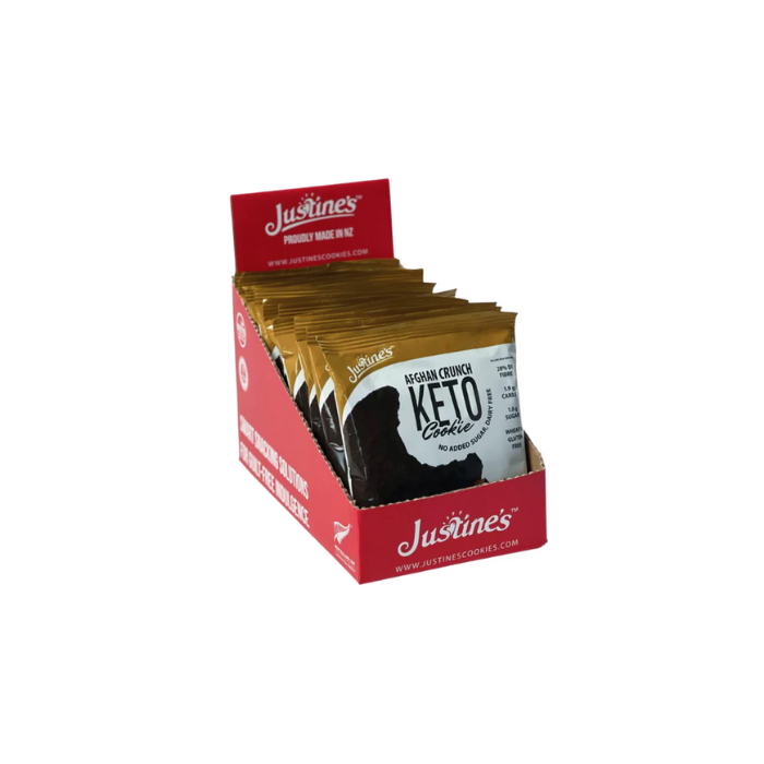 Justine's Afghan Crunch Keto Cookie 40g 12s