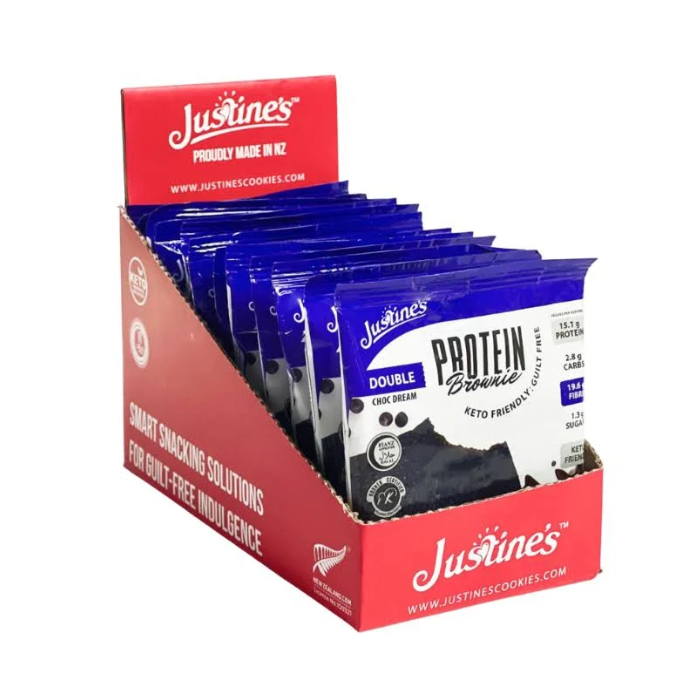 Justine's Protein Brownie Mini Double Chocolate 25G 12s