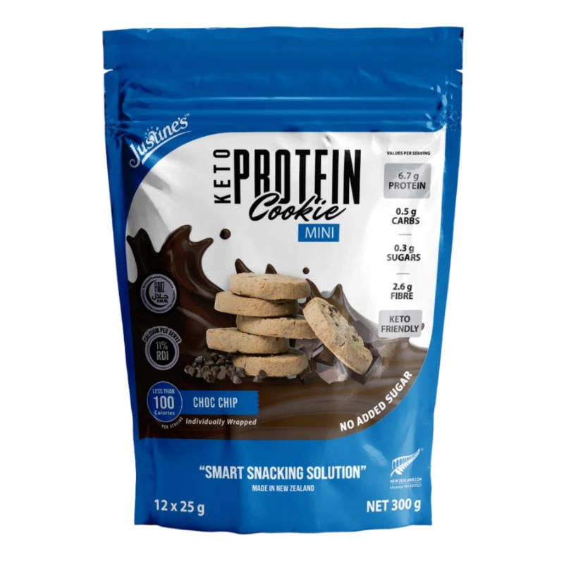 Justine's Protein Cookie Mini Chocolate Chip 25g 12s