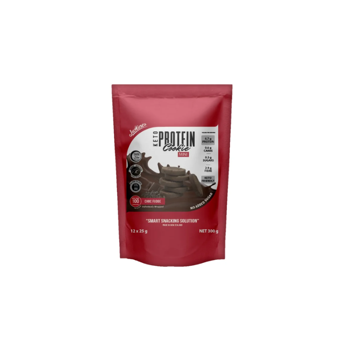 Justine's Protein Cookie Mini Chocolate Fudge 25g 12s