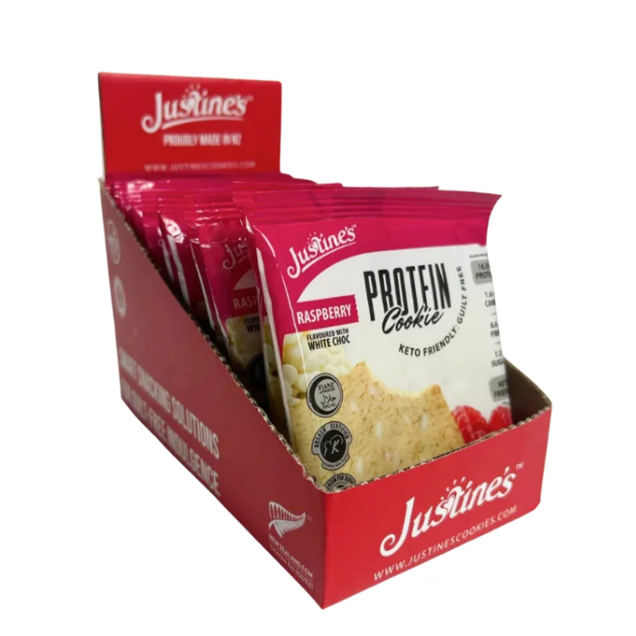 Justine's Protein Cookie Mini Raspberry 25g 12s