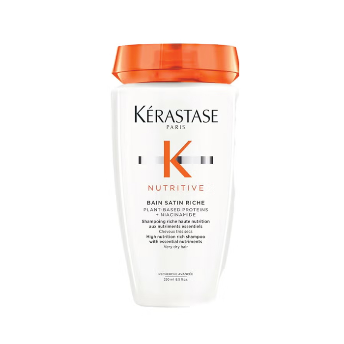 Kerastase Nutritive Bain Satin Riche, High-Nutrition Shampoo for Very Dry Hair, Moisture & Strength - 250ml
