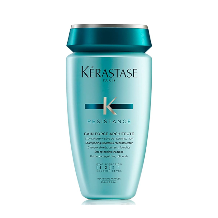 Kerastase Resistance Bain Force Architecte, Repairing Shampoo for Damaged, Weak and Brittle Hair - 250ml