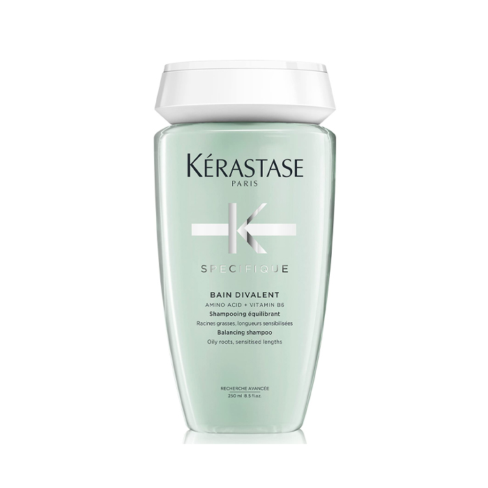 Kerastase Specifique Bain Divalent, Silicone-Free Purifying Shampoo for Oily Roots and Dry Ends, 250ml