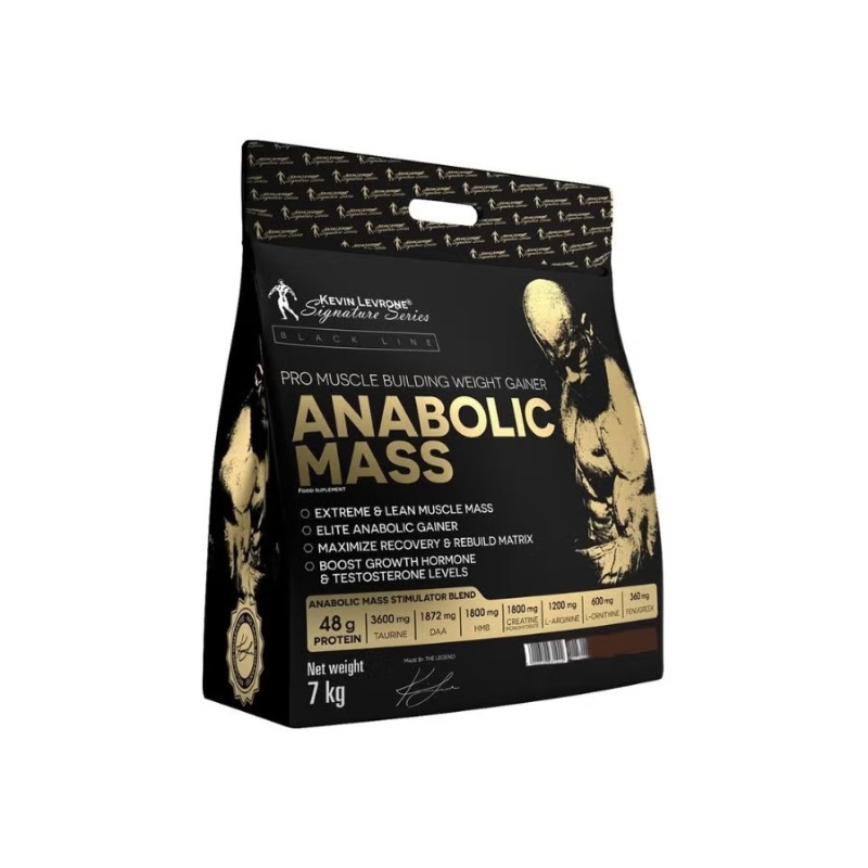 Kevin Levrone Anabolic Mass Gainer Chocolate, High-Calorie Protein and Carb Formula with Creatine, 7kg