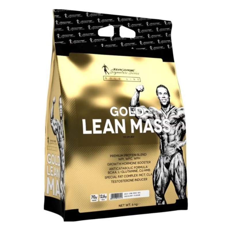 Kevin Levrone Gold Lean Mass Gainer Chocolate, Premium Whey Protein for Muscle Growth and Strength, 6kg