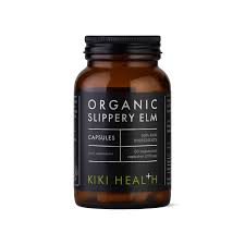 KIKI Health Organic Slippery Elm, Natural Digestive Support Supplement, 60 Veg Capsules