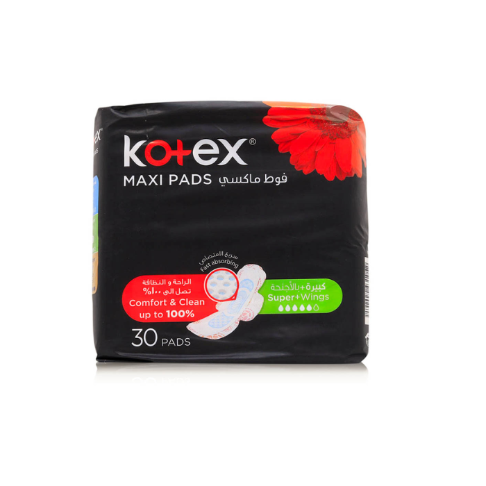Kotex Maxi Pads Slim Super With Wings coco 30's